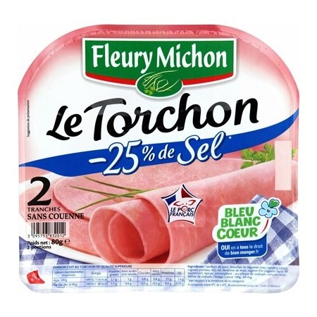 Jambon Le Torchon - 25% de Sel